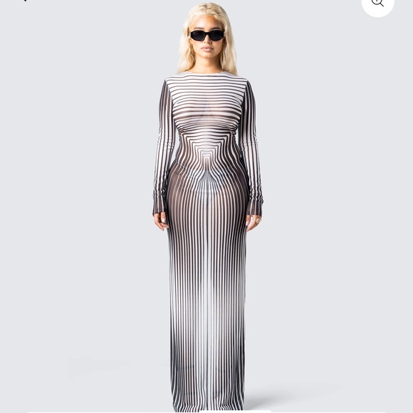 Illusion print dress - Picture 4 of 6